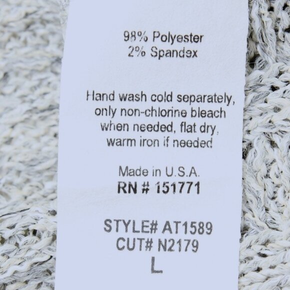 Gilli Oversized Scoop Neck Knit Sweater Gray Women Size L - Picture 4 of 8